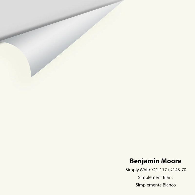 Benjamin Moore - Simply White 2143-70/OC-117 Peel & Stick Color Sample - Color of the Year 2016