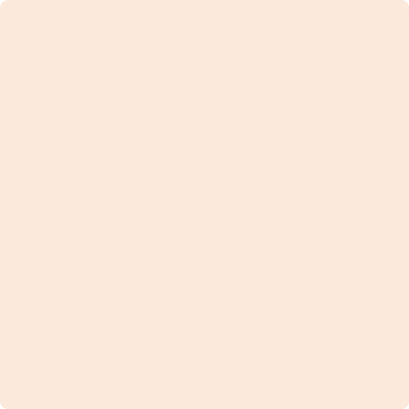Benjamin Moore Color 2175-70 Peach Parfait