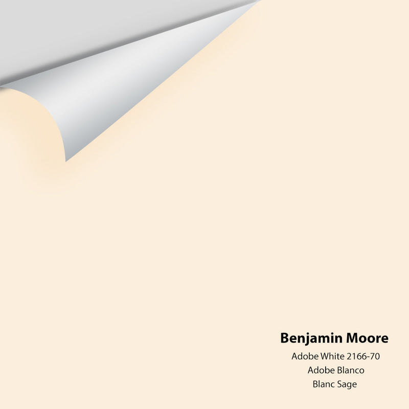 Benjamin Moore - Adobe White 2166-70 Peel & Stick Color Sample