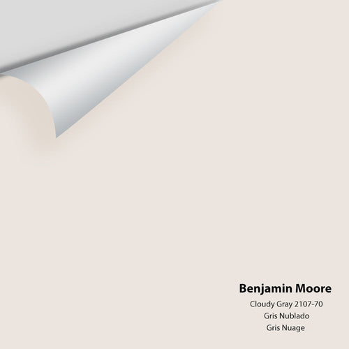 Benjamin Moore - Cloudy Gray 2107-70 Peel & Stick Color Sample