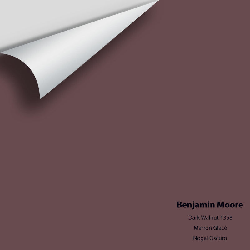 Benjamin Moore - Dark Walnut 1358 Peel & Stick Color Sample