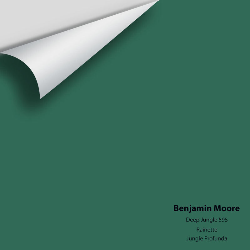 Benjamin Moore - Deep Jungle 595 Peel & Stick Color Sample