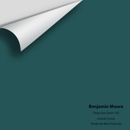 Benjamin Moore - Deep Sea Green 735 Peel & Stick Color Sample