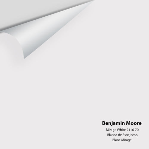Benjamin Moore - Mirage White 2116-70 Peel & Stick Color Sample