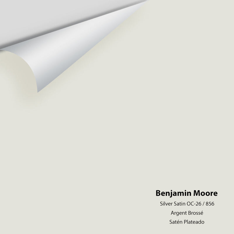 Benjamin Moore - Silver Satin 856/OC-26 Peel & Stick Color Sample