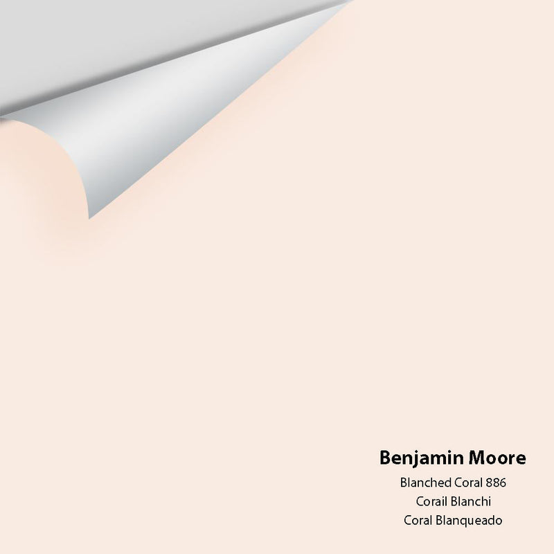 Benjamin Moore - Blanched Coral 886 Peel & Stick Color Sample