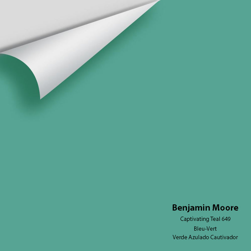 Benjamin Moore - Captivating Teal 649 Peel & Stick Color Sample