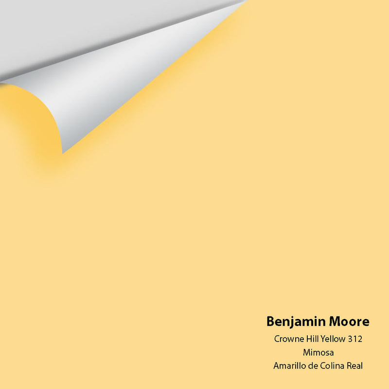 Benjamin Moore - Crowne Hill Yellow 312 Peel & Stick Color Sample