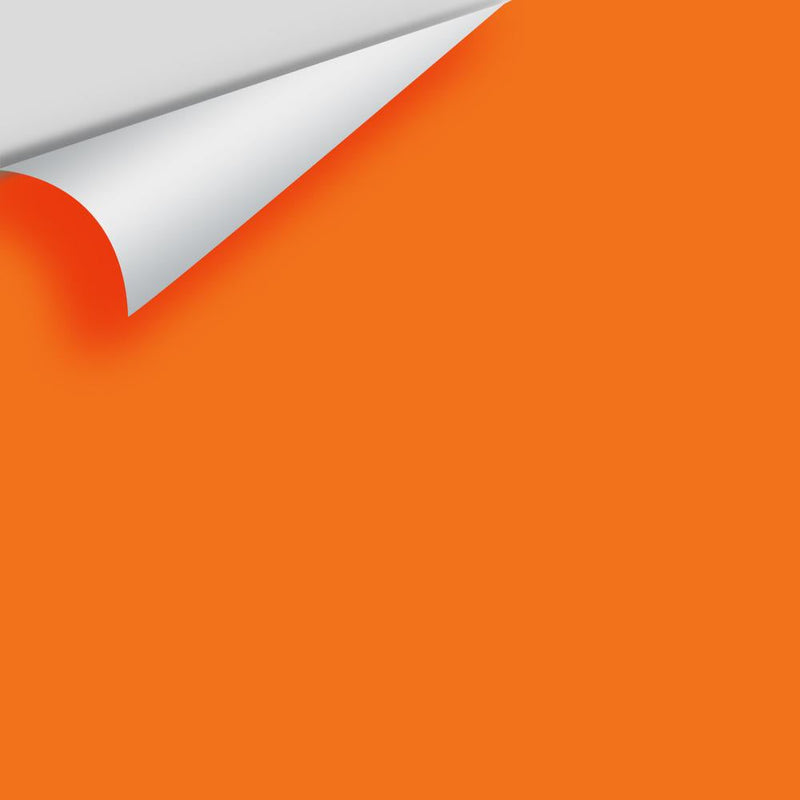 Benjamin Moore - Electric Orange 2015-10 Peel & Stick Color Sample