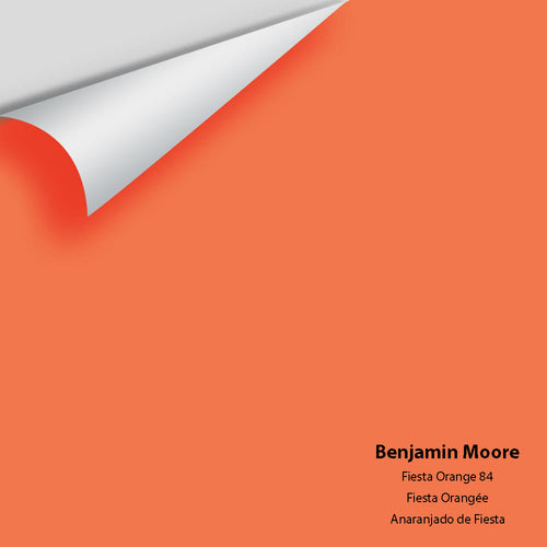 Benjamin Moore - Fiesta Orange 84 Peel & Stick Color Sample
