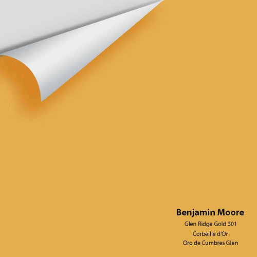 Benjamin Moore - Glen Ridge Gold 301 Peel & Stick Color Sample