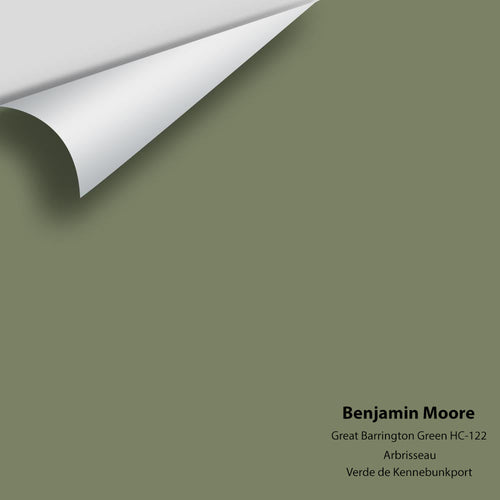 Benjamin Moore - Great Barrington Green HC-122 Peel & Stick Color Sample