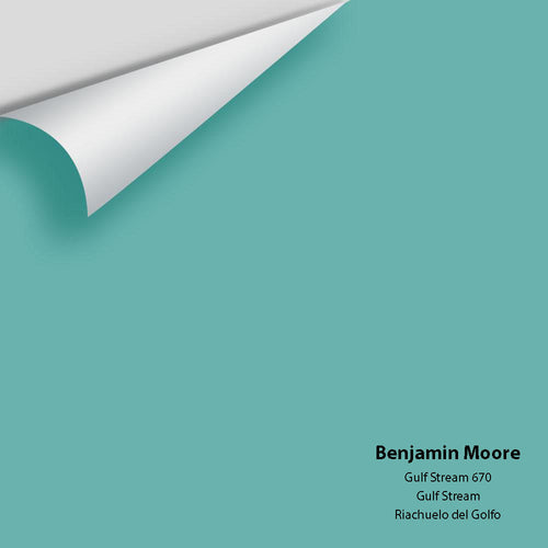 Benjamin Moore - Gulf Stream 670 Peel & Stick Color Sample