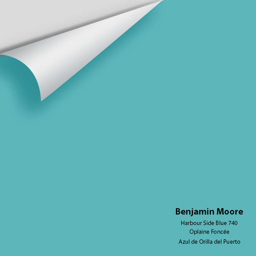 Benjamin Moore - Harbor Side Blue 740 Peel & Stick Color Sample