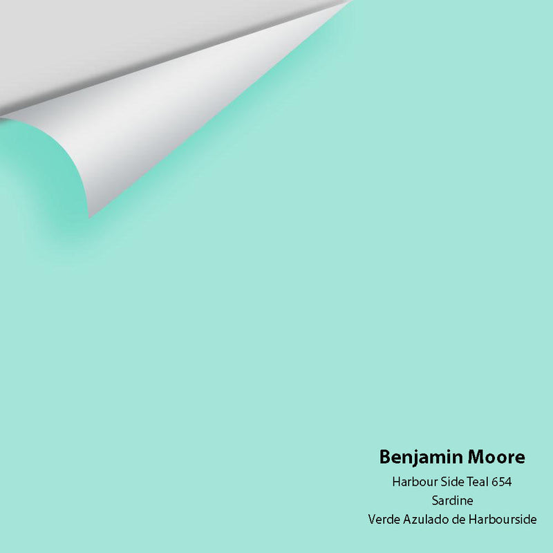 Benjamin Moore - Harbor Side Teal 654 Peel & Stick Color Sample