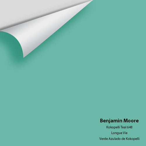 Benjamin Moore - Kokopelli Teal 648 Peel & Stick Color Sample