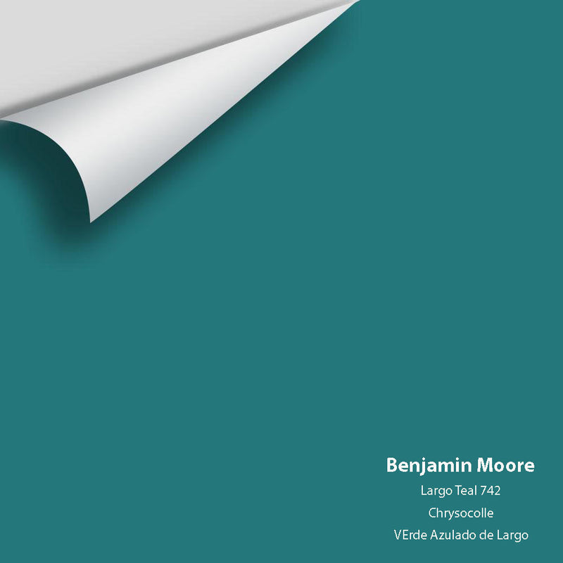 Benjamin Moore - Largo Teal 742 Peel & Stick Color Sample