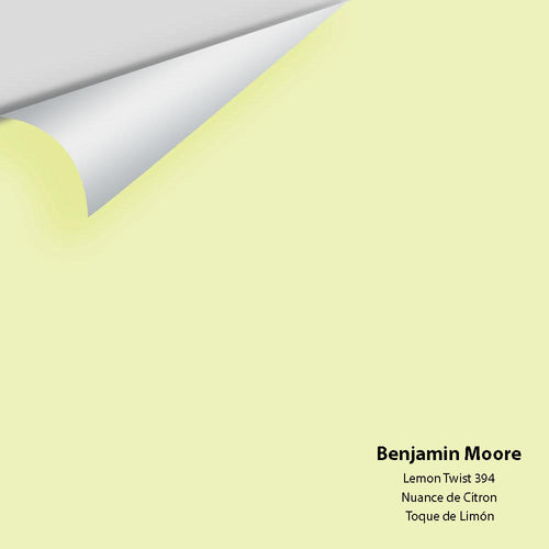 Benjamin Moore - Lemon Twist 394 Peel & Stick Color Sample