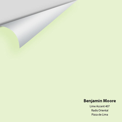 Benjamin Moore - Lime Accent 407 Peel & Stick Color Sample