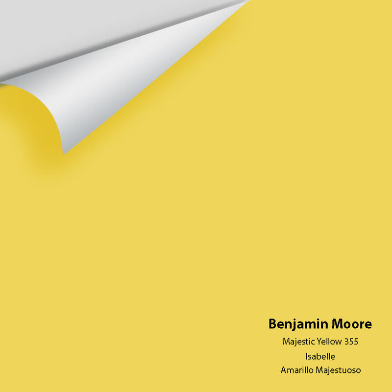 Benjamin Moore - Majestic Yellow 355 Peel & Stick Color Sample