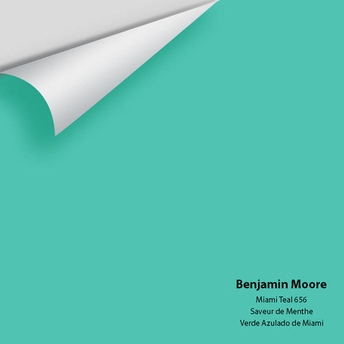 Benjamin Moore - Miami Teal 656 Peel & Stick Color Sample
