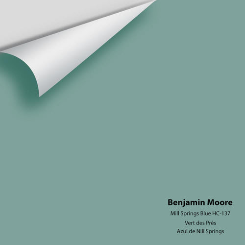 Benjamin Moore - Mill Springs Blue HC-137 Peel & Stick Color Sample