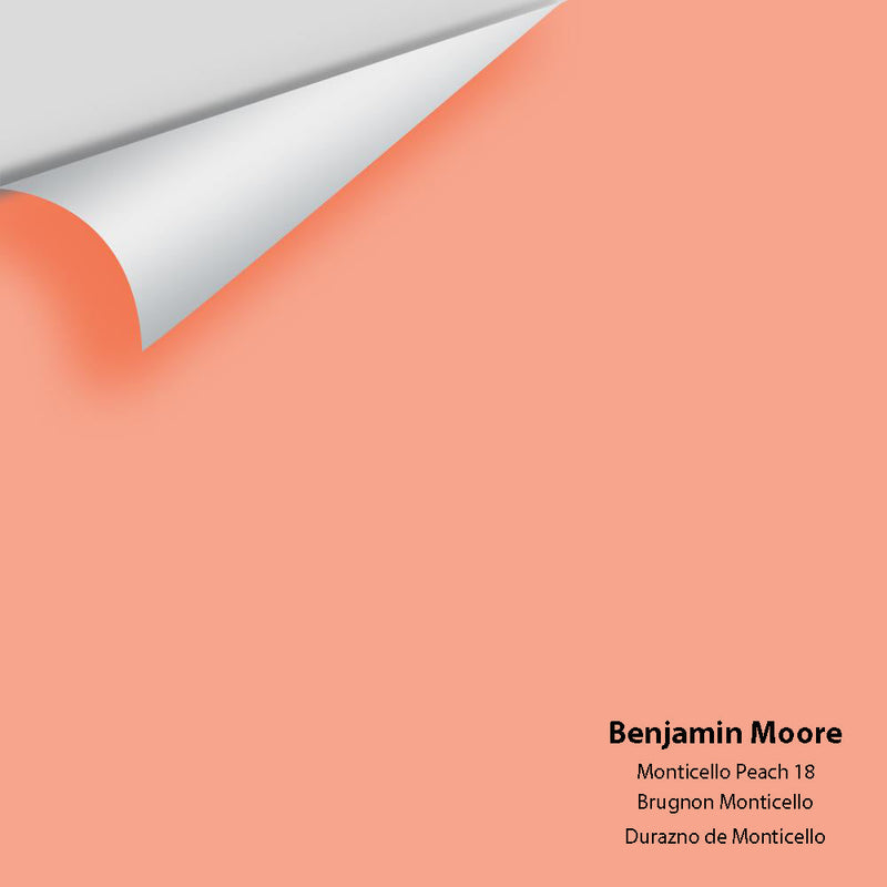 Benjamin Moore - Monticello Peach 18 Peel & Stick Color Sample