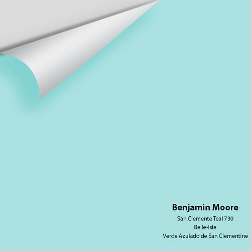Benjamin Moore - San Clemente Teal 730 Peel & Stick Color Sample