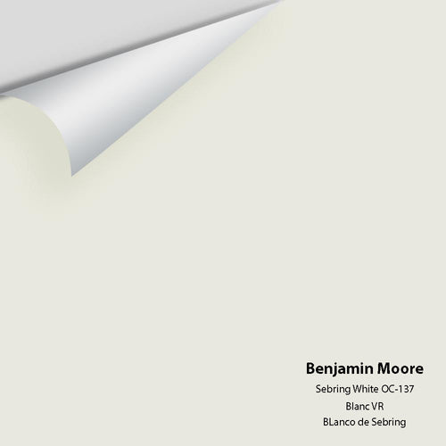 Benjamin Moore - Sebring White 1492/OC-137 Peel & Stick Color Sample