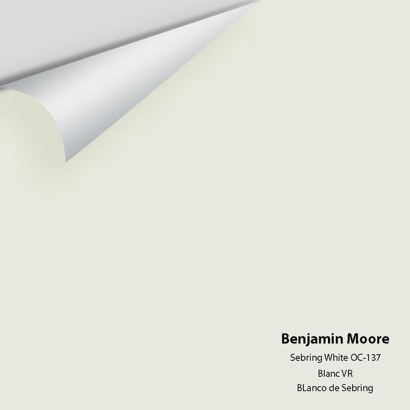 Benjamin Moore - Sebring White 1492/OC-137 Peel & Stick Color Sample