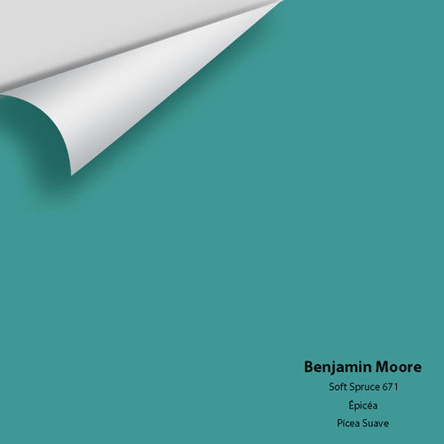 Benjamin Moore - Soft Spruce 671 Peel & Stick Color Sample