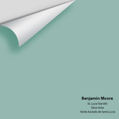 Benjamin Moore - St. Lucia Teal 683 Peel & Stick Color Sample