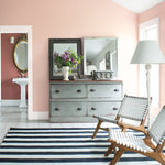 Benjamin Moore's 2094-60 Pleasant Pink. Shop blush paint tones from 2018 color trends.