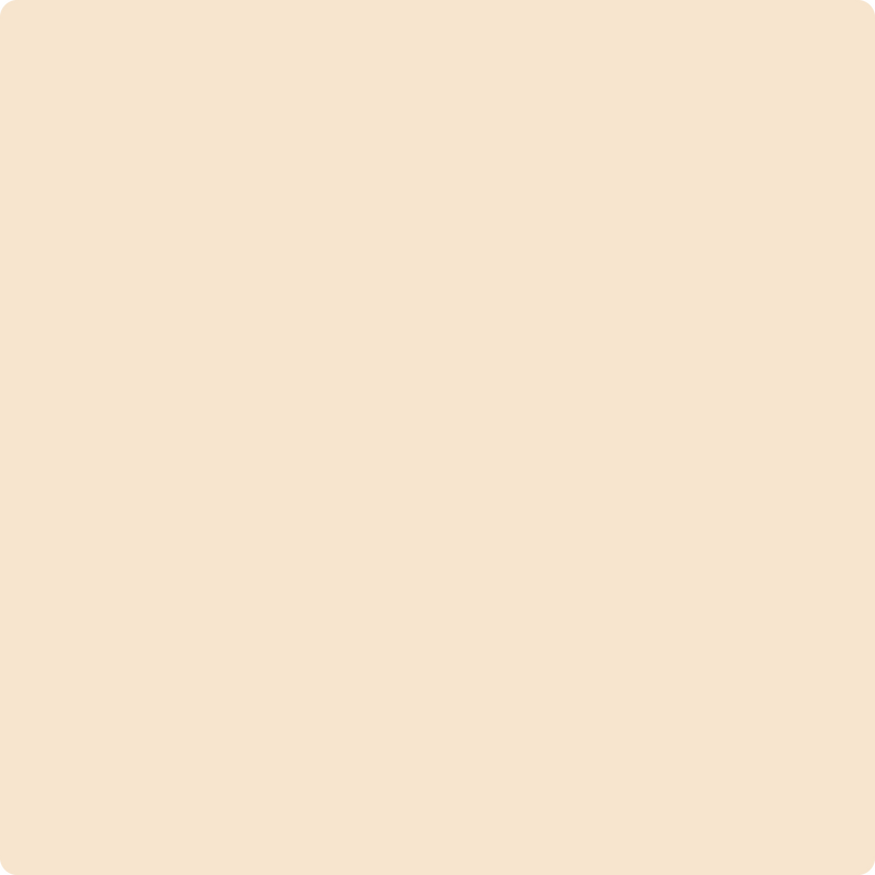 Benjamin Moore Color OC-79 Old Fashioned Peach wet, dry color sample.