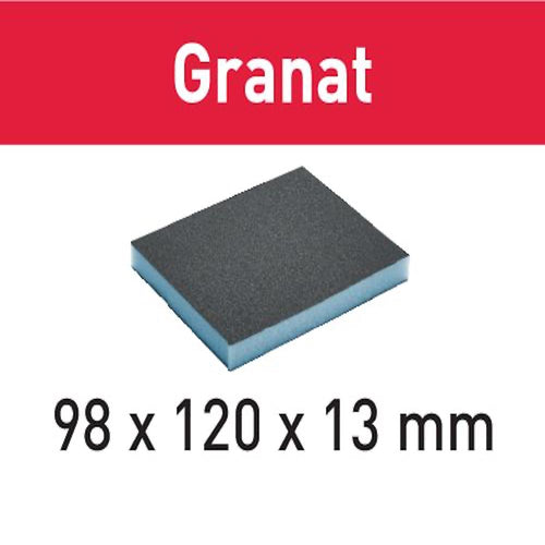 Festool Abrasive sponge 98x120x13 220 GR/6 Granat available at The Color House locations across Rhode Island.