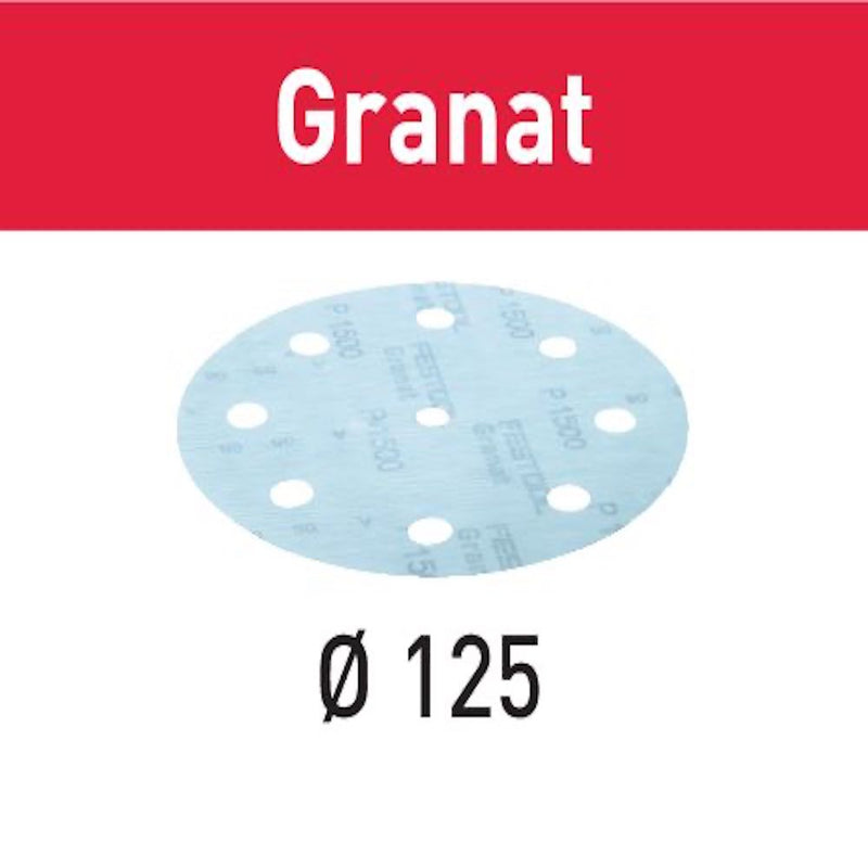 Festool Abrasive sheet STF D125/8 P800 GR/50 Granat available at The Color House locations across Rhode Island.