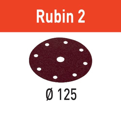 Festool Abrasive sheet STF D125/8 P60 RU2/10 Rubin 2 available at The Color House locations across Rhode Island.